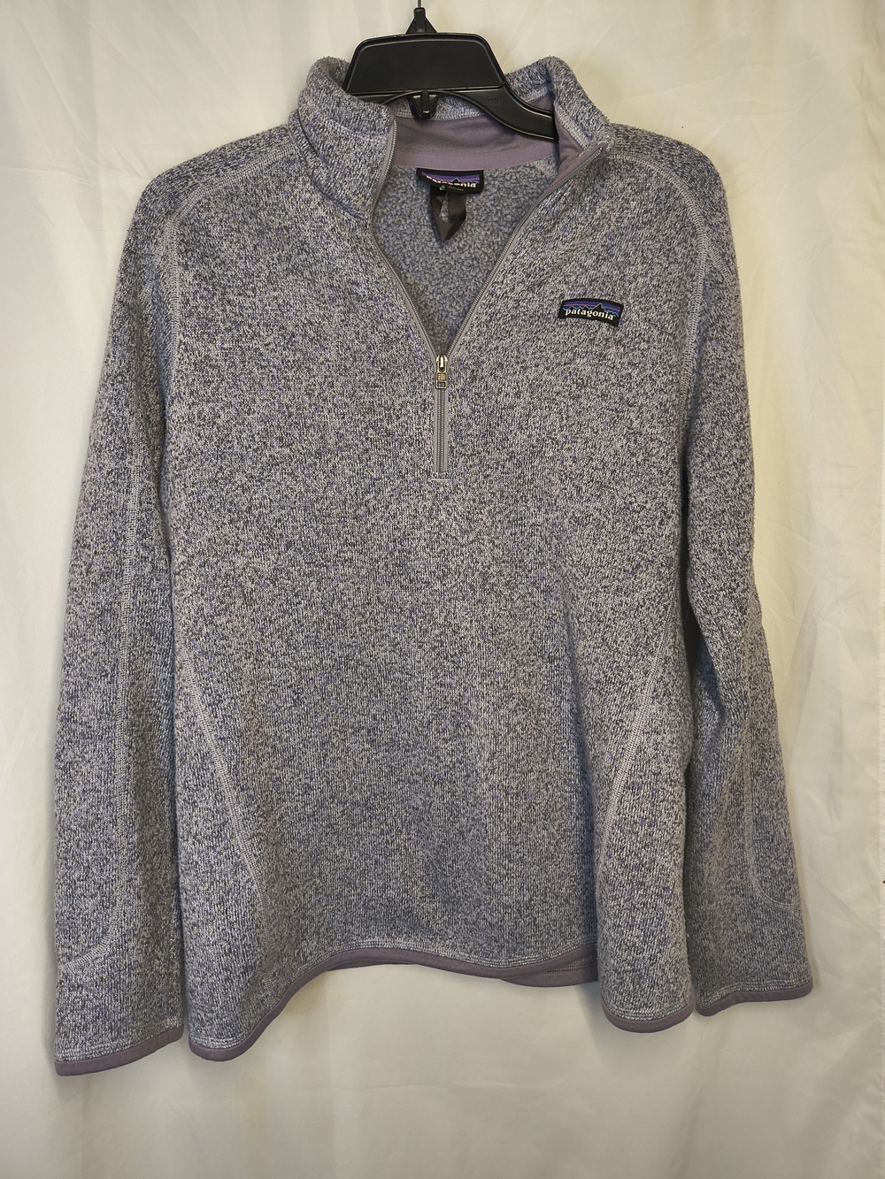 Patagonia Heathered Lavender Quarter-Zip Fleece Pullover
